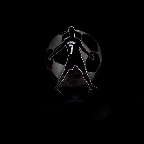 CR7 Cristiano Ronaldo - 3D Line Lamp